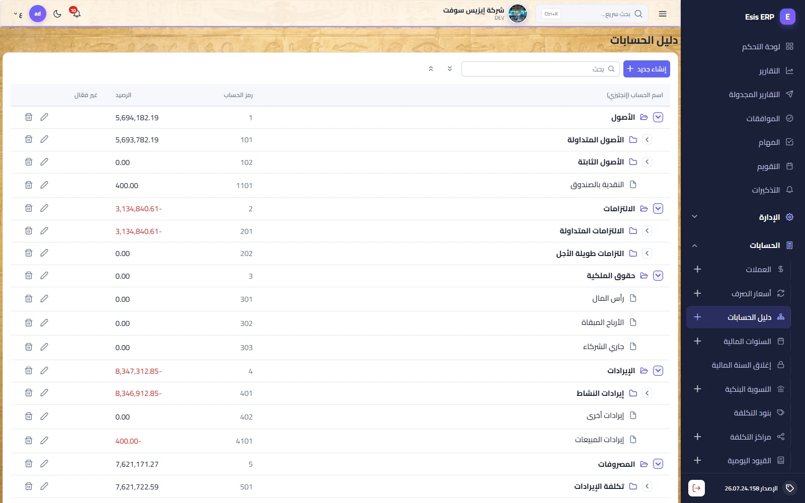 المحاسبة والأستاذ العام — 2